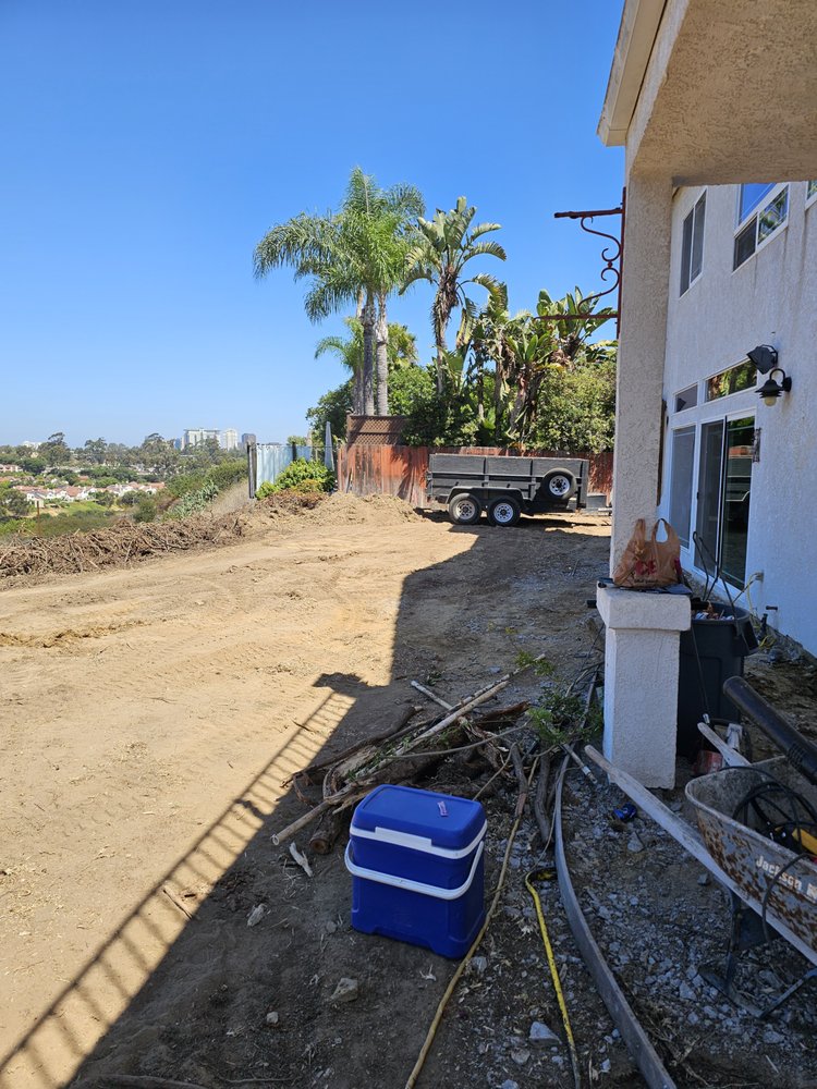 Backyard construction project by IBR Saldana